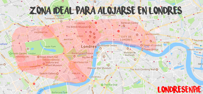 Zonas ideales para alojarse y dormir en Londres